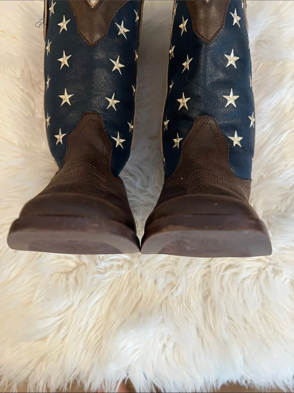 Roper Big Kids Square Toe American Patriot Boots